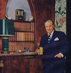 Джордж Блэйсделл в рекламе Lord Calvert Whiskey