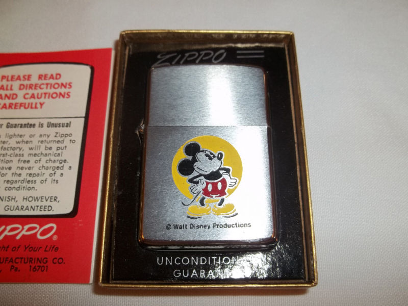 Original 1976 Mickey Mouse Zippo